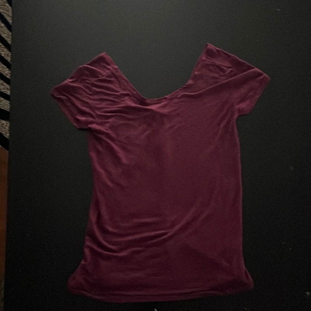 Rebecca Minkoff Short-Sleeve Tee, Size Extra Small, Color Purple/Red